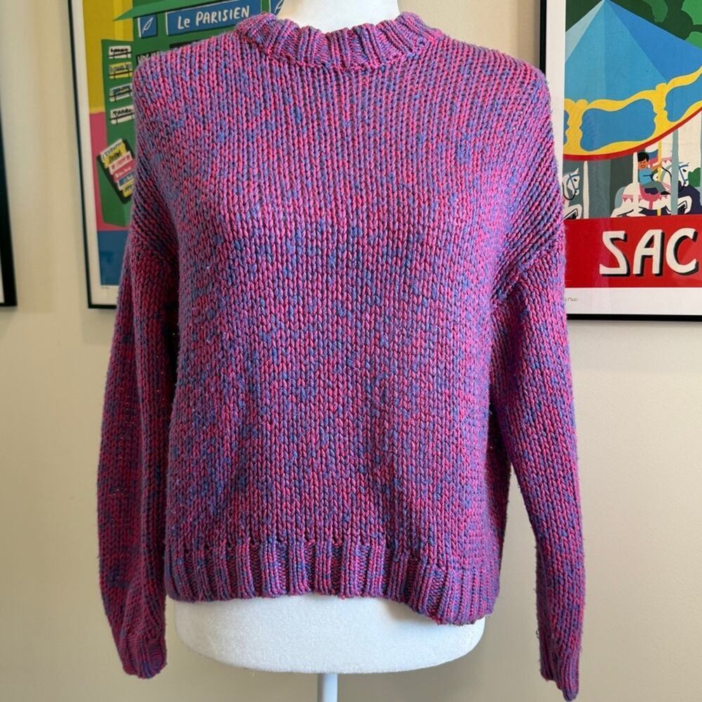 BERSHKA Womens Multicoloured Round Neck‎ Pullover Jumper - Size S